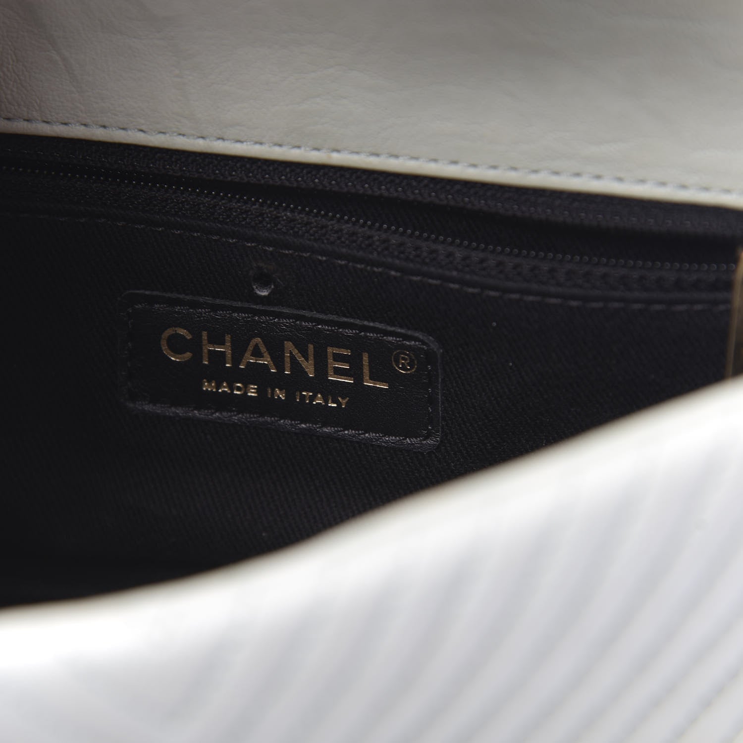 Chanel Calfskin Surpique Chevron Small Flap Grey 6 of 13