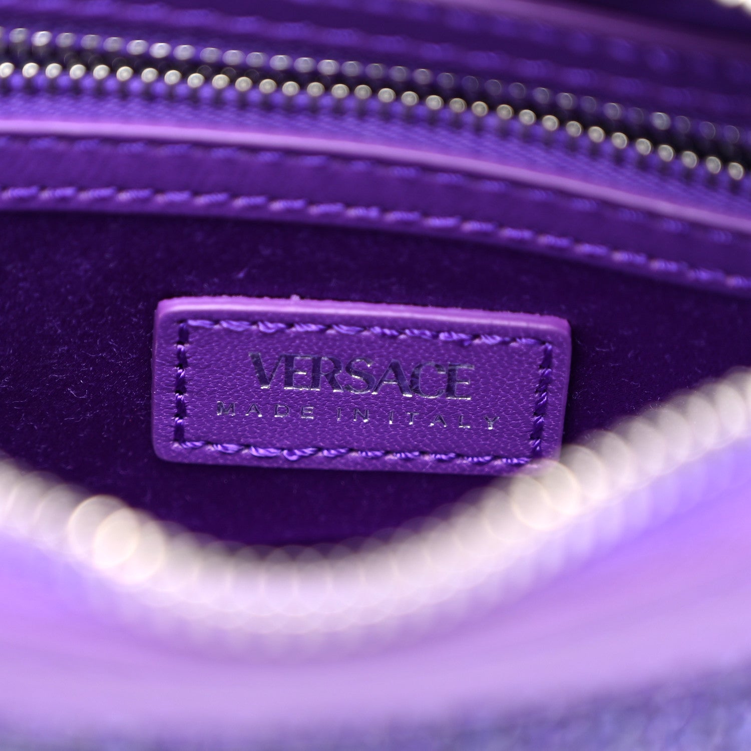 Versace Crystal Repeat Mini Hobo Purple 5 of 9