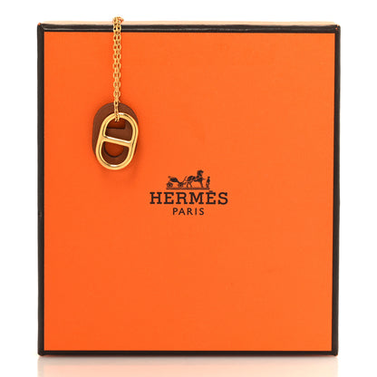 Hermes Swift O'Maillon Pendant Necklace Gold 7 of 7