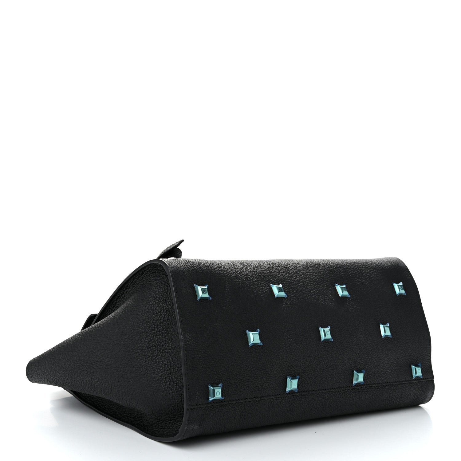 Salvatore Ferragamo Calfskin Large Studio Soft Bag Black 3 of 8