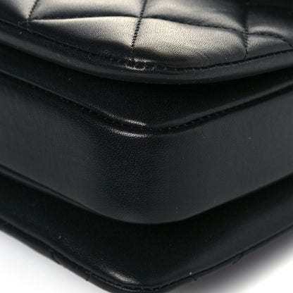 Chanel Lambskin Quilted Small Trendy CC Dual Handle Flap Bag Black 9 of 15