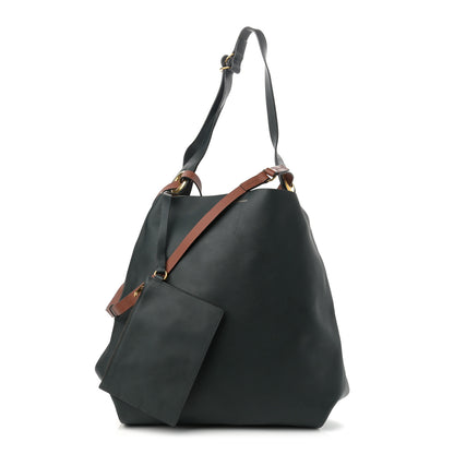 Burberry Calfskin Medium Grommet Hobo Dark Emerald 1 of 10