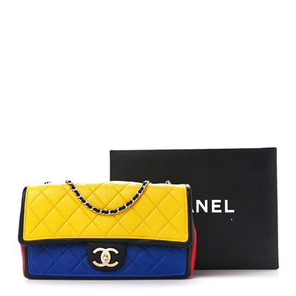 Chanel Lambskin Tri-Color Medium Graphic Flap Multicolor 12 of 12