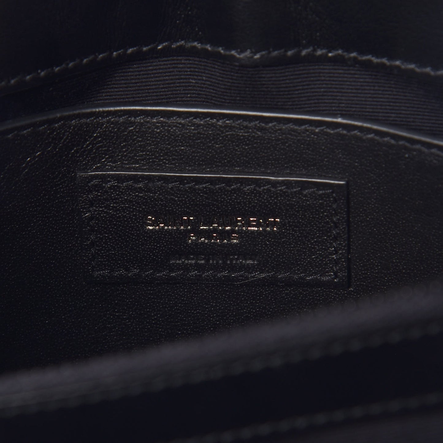 Calfskin Y Quilted Monogram Small Loulou Chain Satchel Black