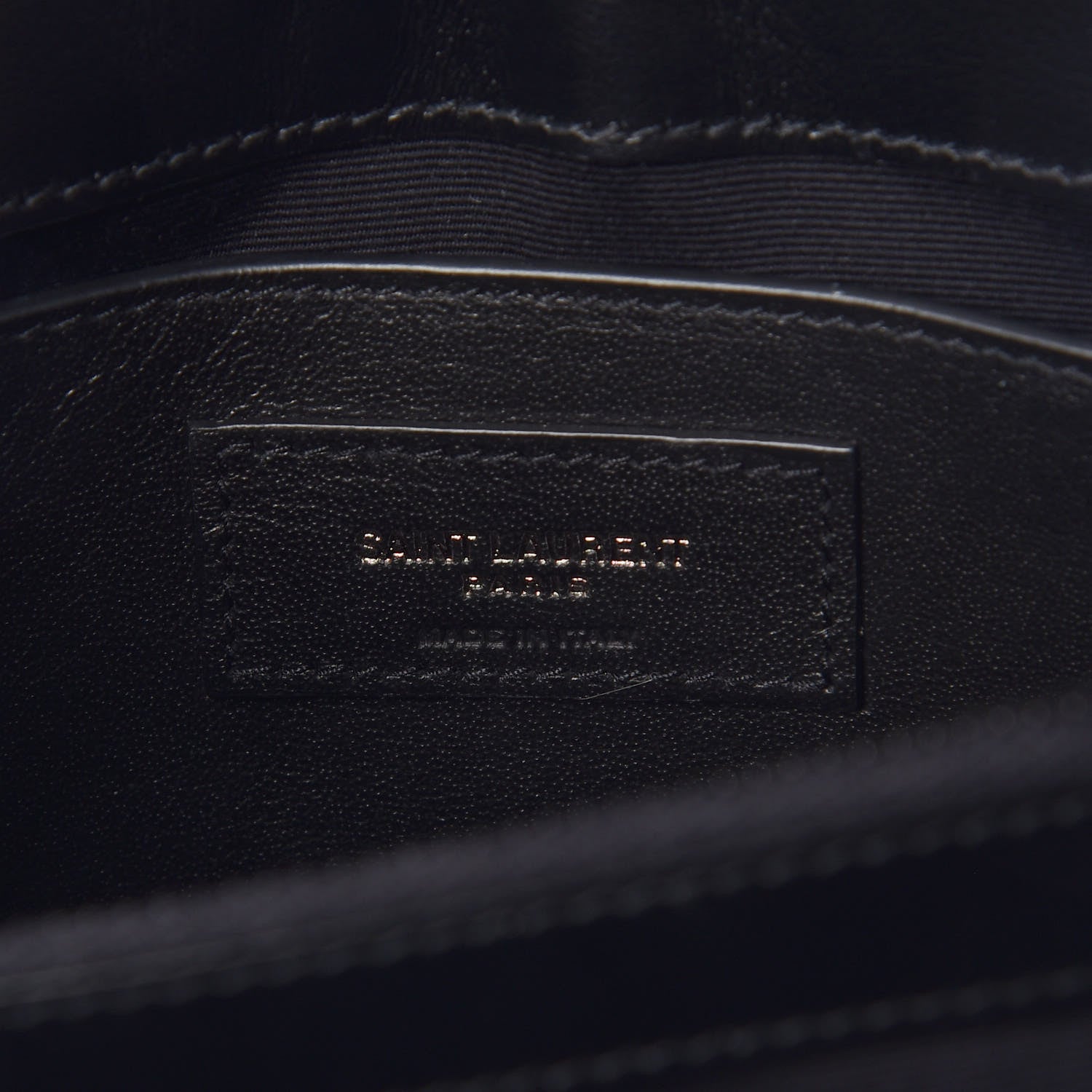Saint Laurent Calfskin Y Quilted Monogram Small Loulou Chain Satchel Black 6 of 7