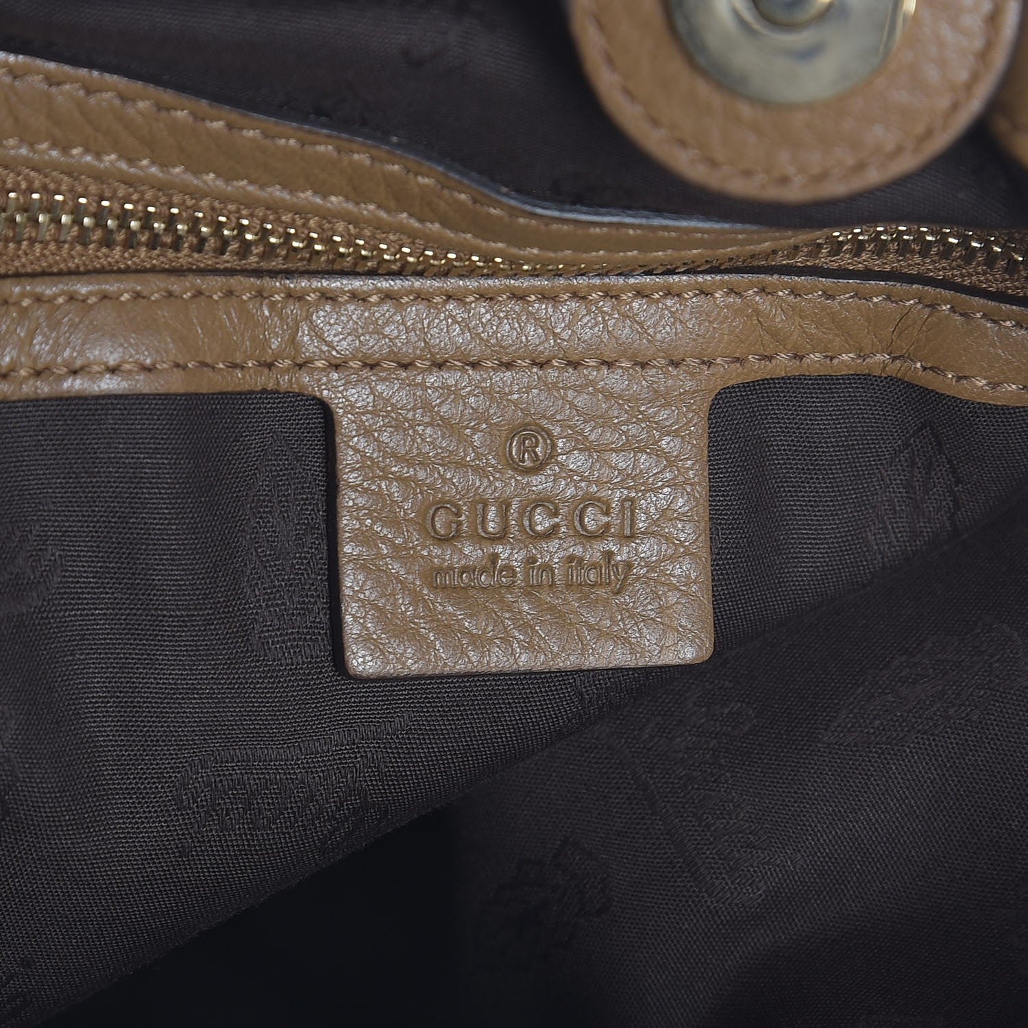 Gucci Deerskin Medium Sienna Bit Tote Camel 6 of 7