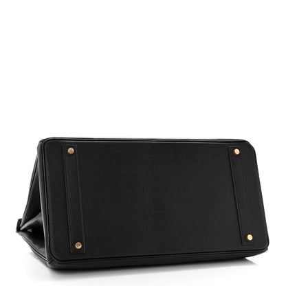 Hermes Chevre De Coromandel Birkin 40 Black 4 of 15