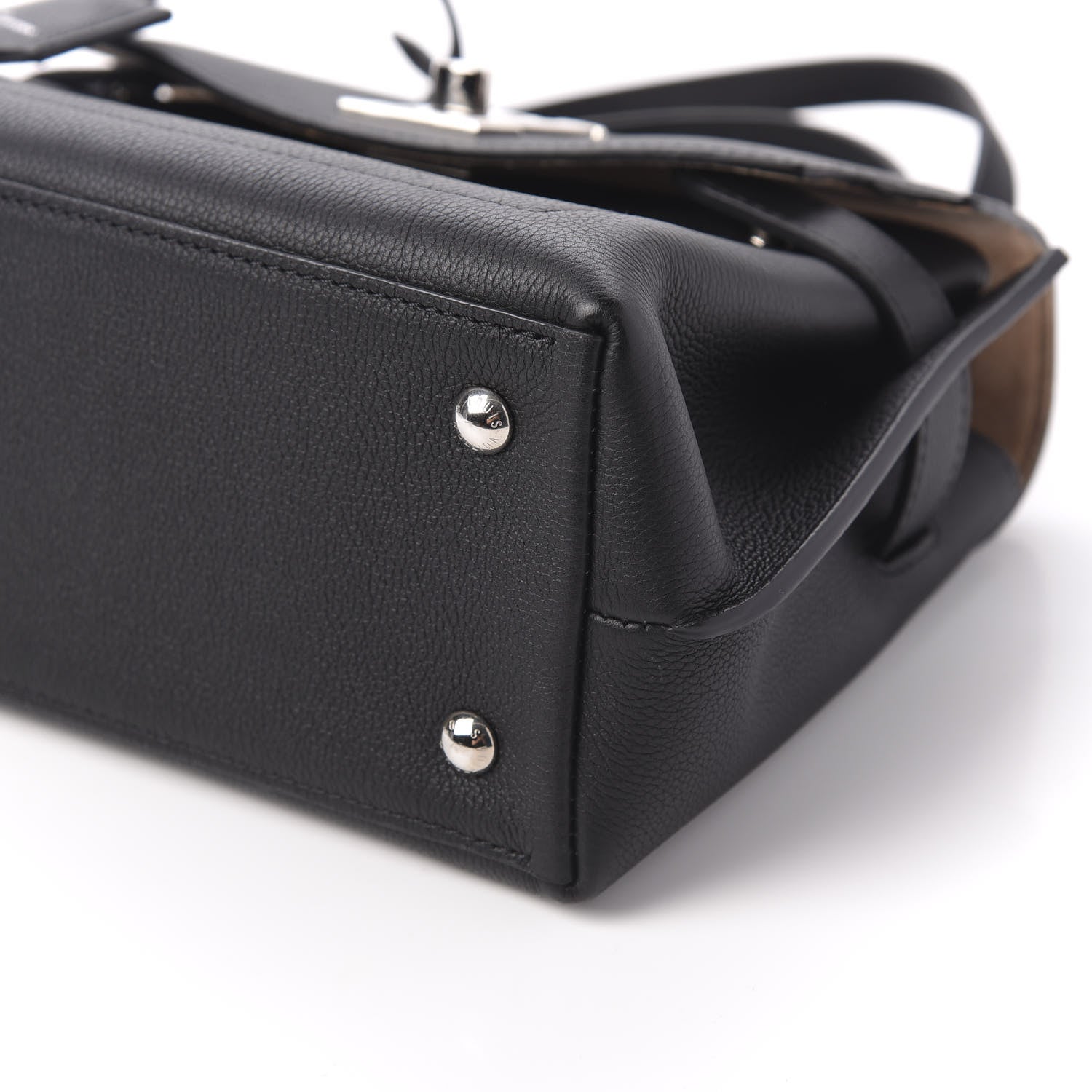 Louis Vuitton Calfskin Lockme Ever BB Black 7 of 10