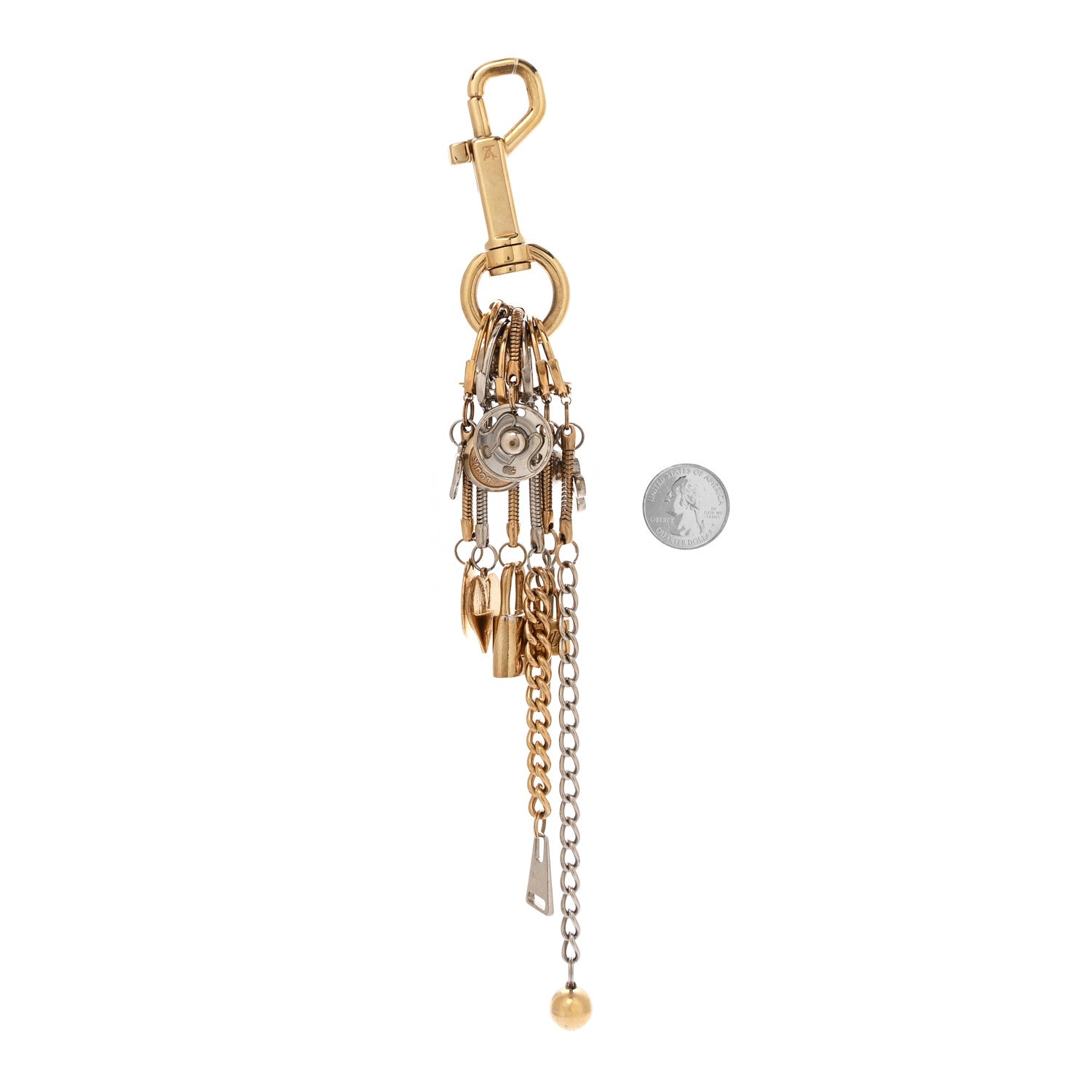 Louis Vuitton Metal Raye Cabas Bag Charm 2 of 3