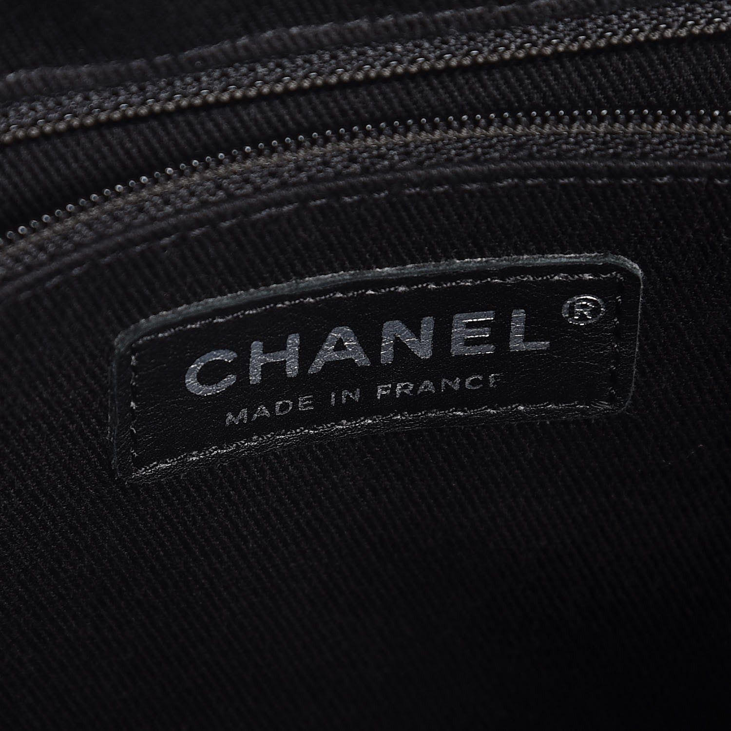 Chanel Metallic Caviar Quilted CC Timeless Tote Dark Silver 6 of 7