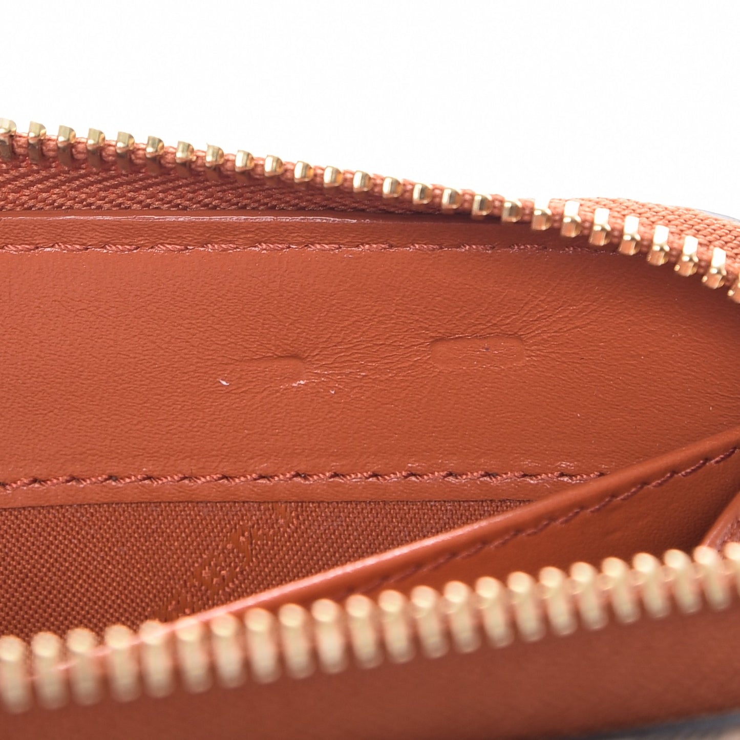 Haymarket Check Large Ziggy Zip Around Wallet Burnt Amber
