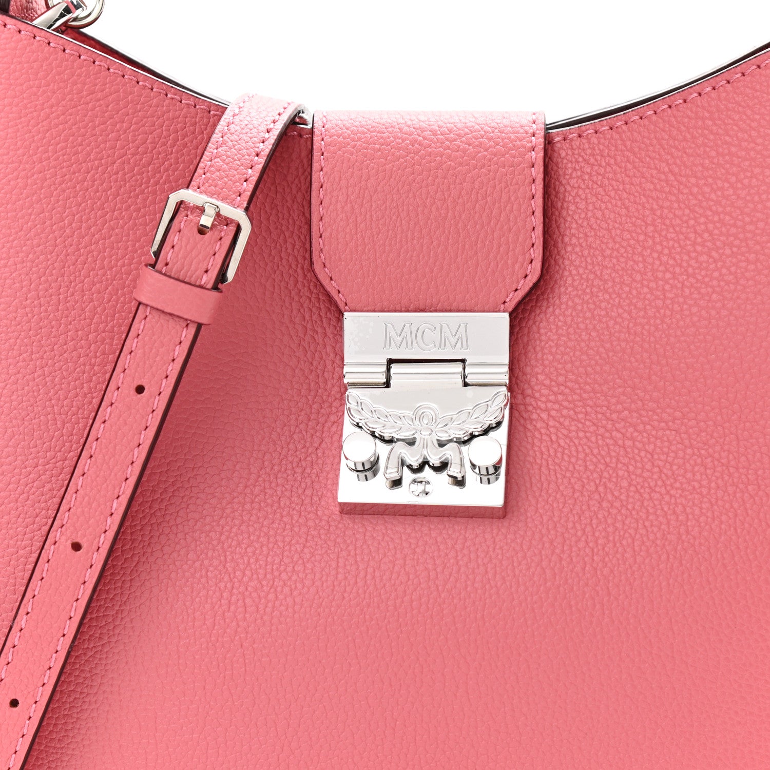 MCM Grained Calfskin Patricia Park Avenue Hobo Pink 9 of 11
