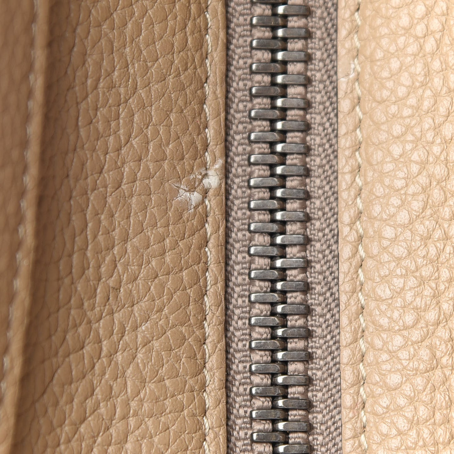 Drummed Calfskin Micro Luggage Dune