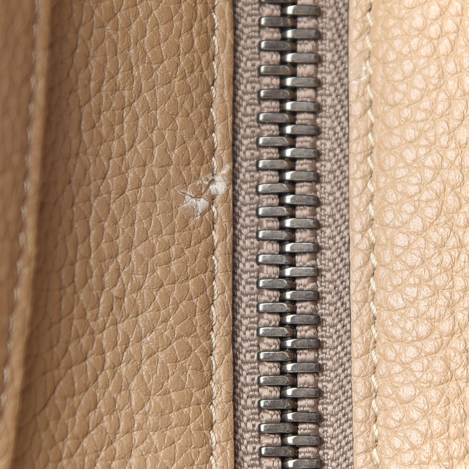 Celine Drummed Calfskin Micro Luggage Dune 10 of 13