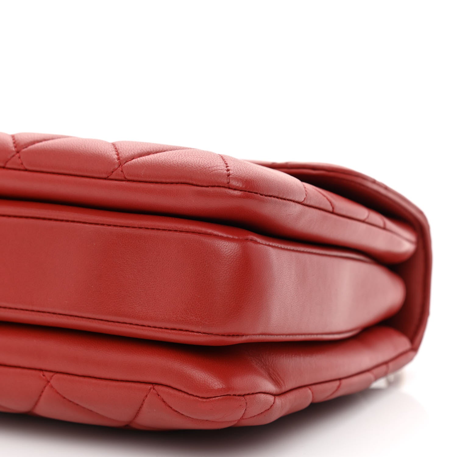 Chanel Lambskin Quilted Small Trendy CC Flap Dual Handle Bag Red 10 of 11