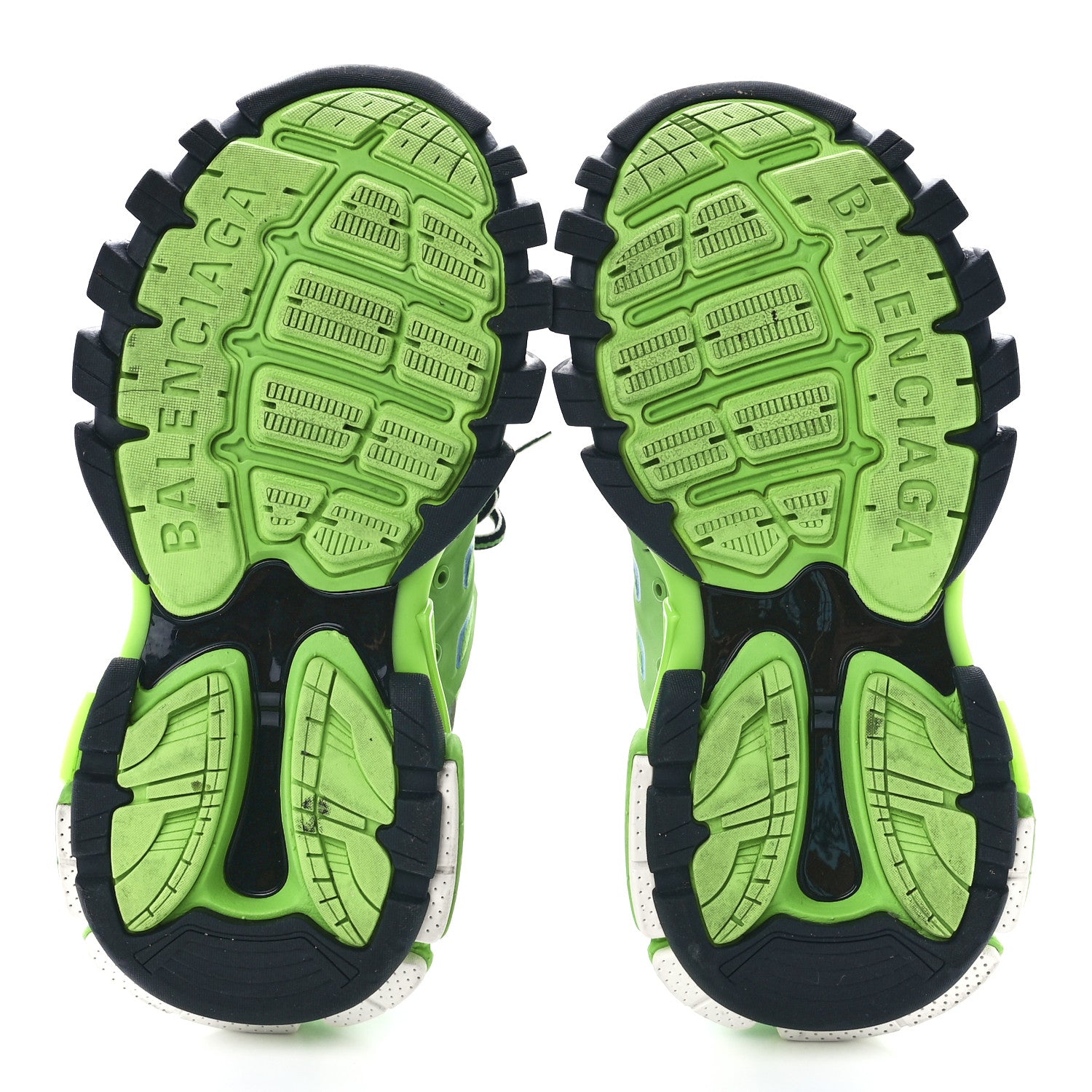 Balenciaga Mesh Nylon Metallic Fabric Womens Track Sneakers 36 Blue Green 5 of 9