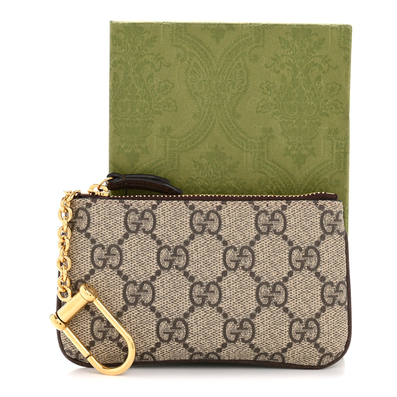 Gucci GG Supreme Monogram Key Case Brown 10 of 10
