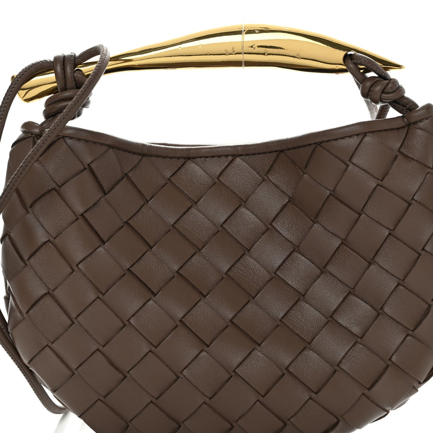 Nappa Intrecciato Mini Sardine Bag Taupe Grey