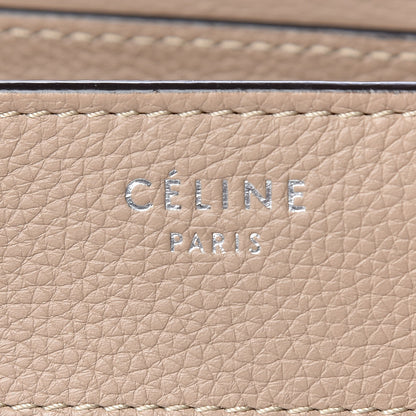 Celine Drummed Calfskin Micro Luggage Dune 6 of 17