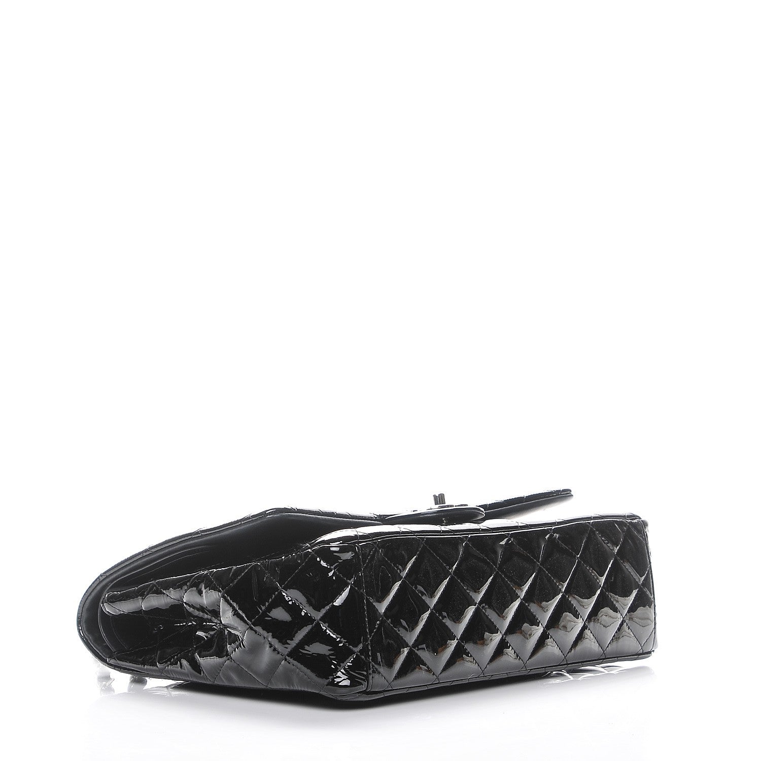 Chanel Patent Quilted Maxi Double Flap Black 4 of 7