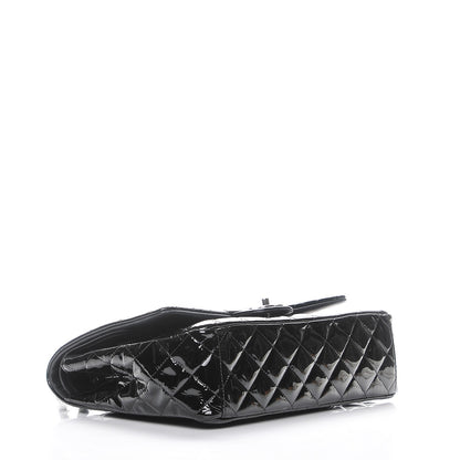 Chanel Patent Quilted Maxi Double Flap Black 4 of 7
