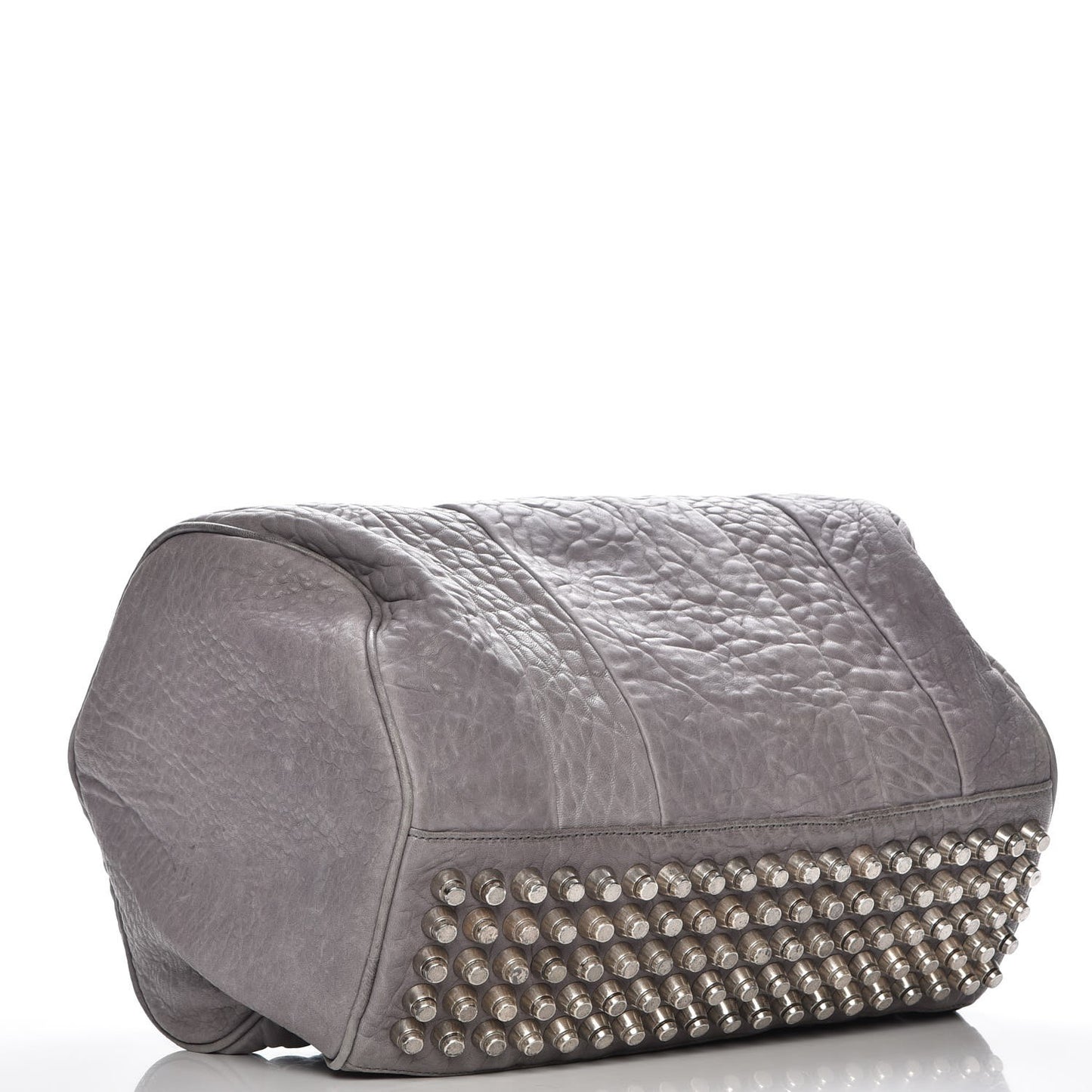 Pebbled Lambskin Rocco Duffel Grey