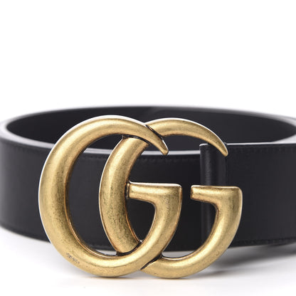 Gucci Calfskin Double G 40mm Belt 95 38 Black 3 of 7