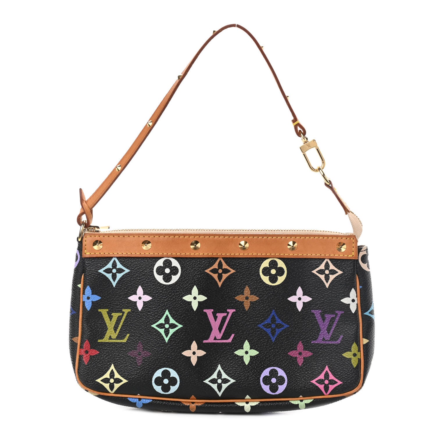 Louis Vuitton Monogram Multicolor Pochette Accessories Black 1 of 13