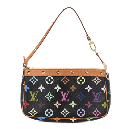 Louis Vuitton Monogram Multicolor Pochette Accessories Black 1 of 13