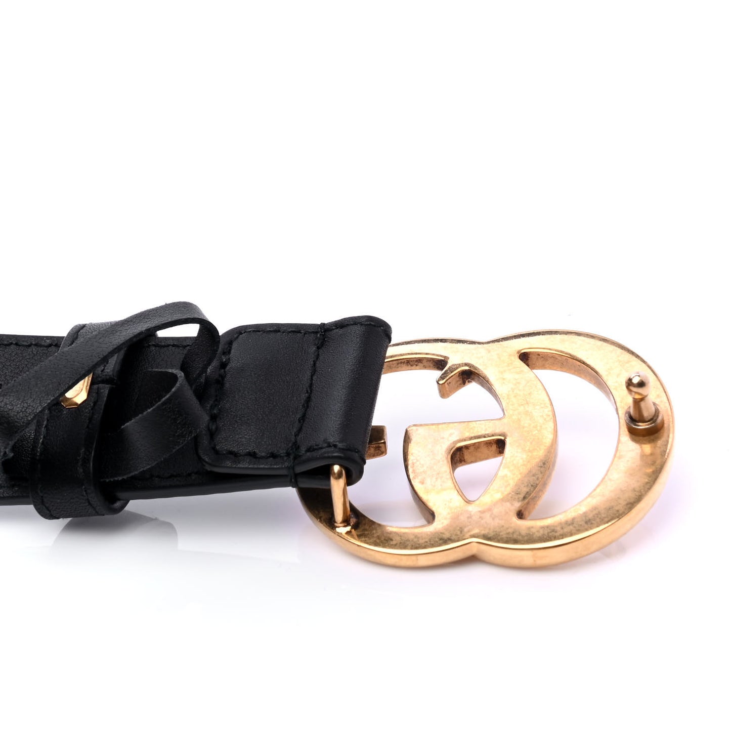 Moon Calfskin Double G 30mm Belt 115 46 Black