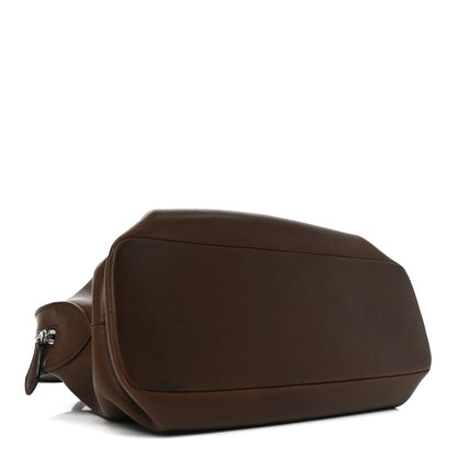 The Row Polished Saddle Calfskin Agnes 12 Deep Brown 4 of 9