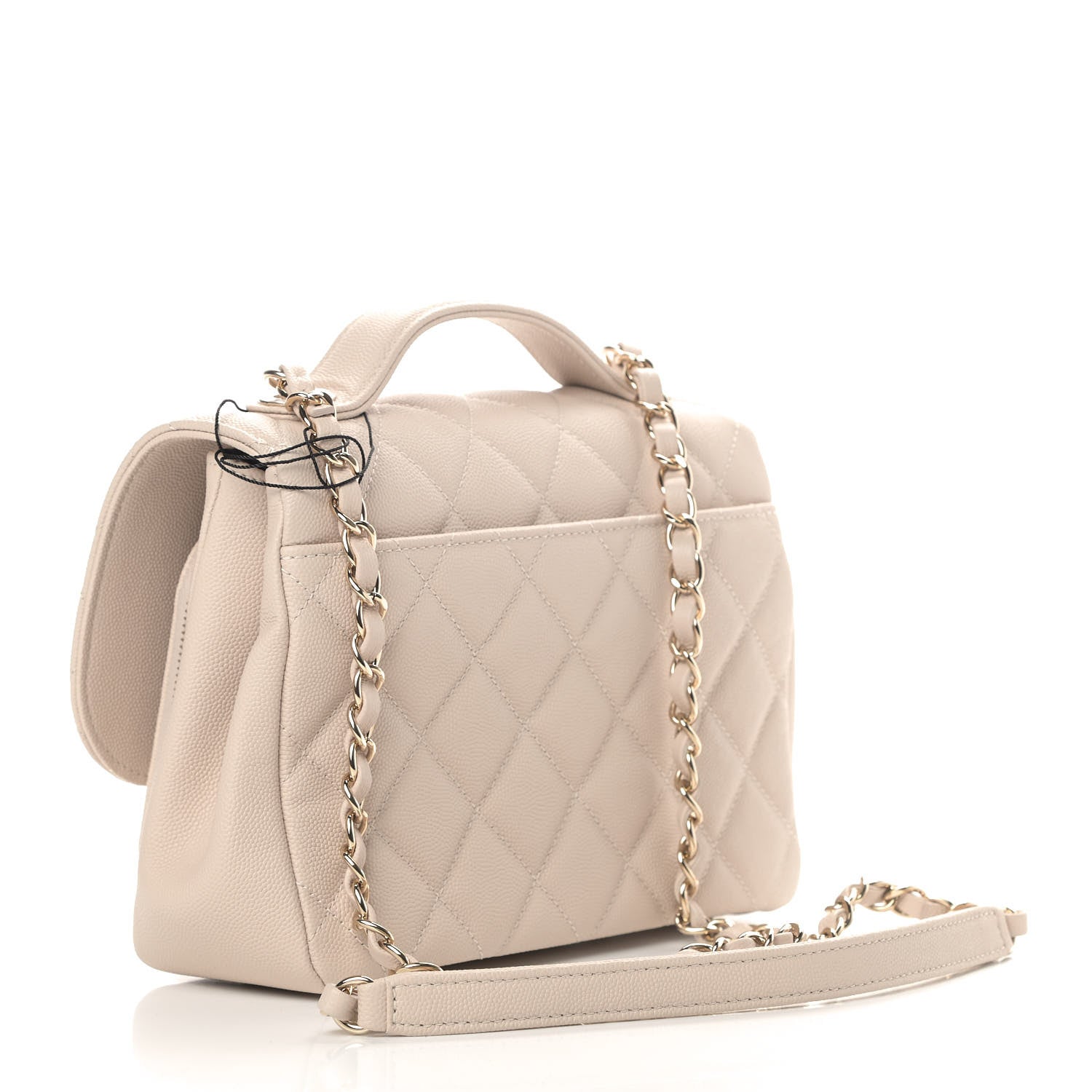 Chanel Caviar Quilted Medium Business Affinity Flap Beige 3 of 9