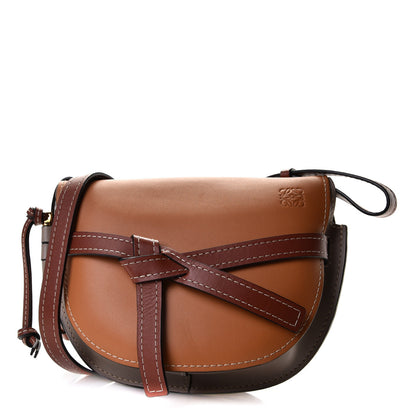 Loewe Grained Calfskin Small Gate Crossbody Bag Caramel 1 of 9