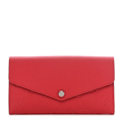 Louis Vuitton Empreinte Sarah Wallet NM Cherry 1 of 9
