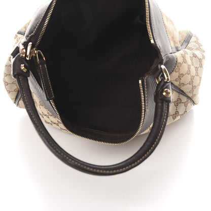 Gucci Monogram Large D Ring Hobo Dark Brown 5 of 17