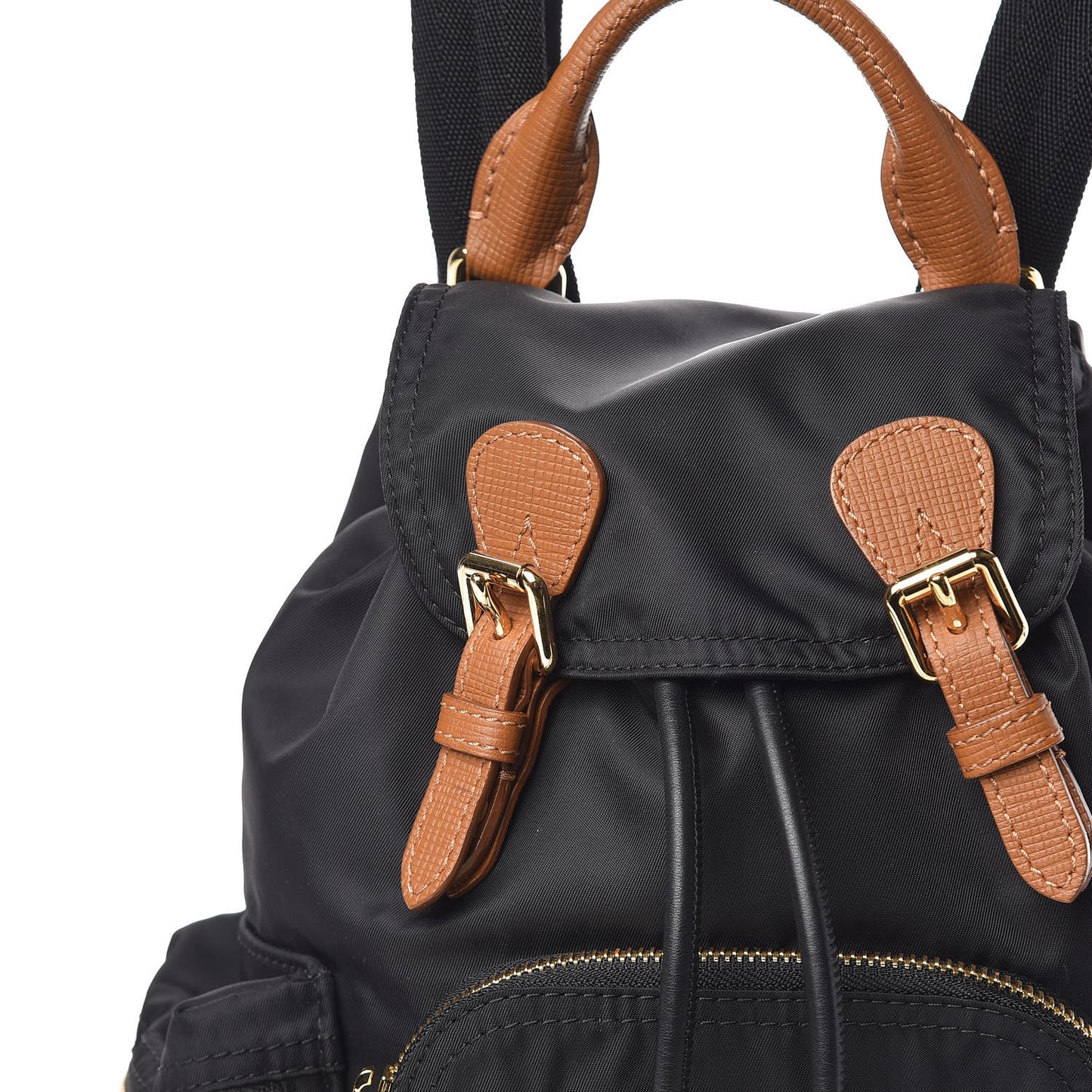 Nylon Small Rucksack Backpack Black
