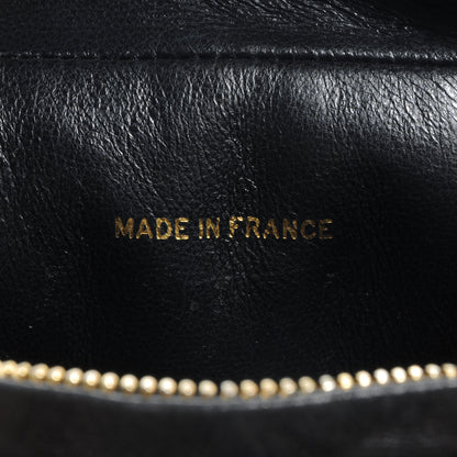 Chanel Lambskin Quilted Flap Camera Tassel Case Black 7 of 9