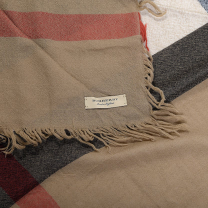 Burberry Merino Wool House Check Square Scarf Brown 2 of 3