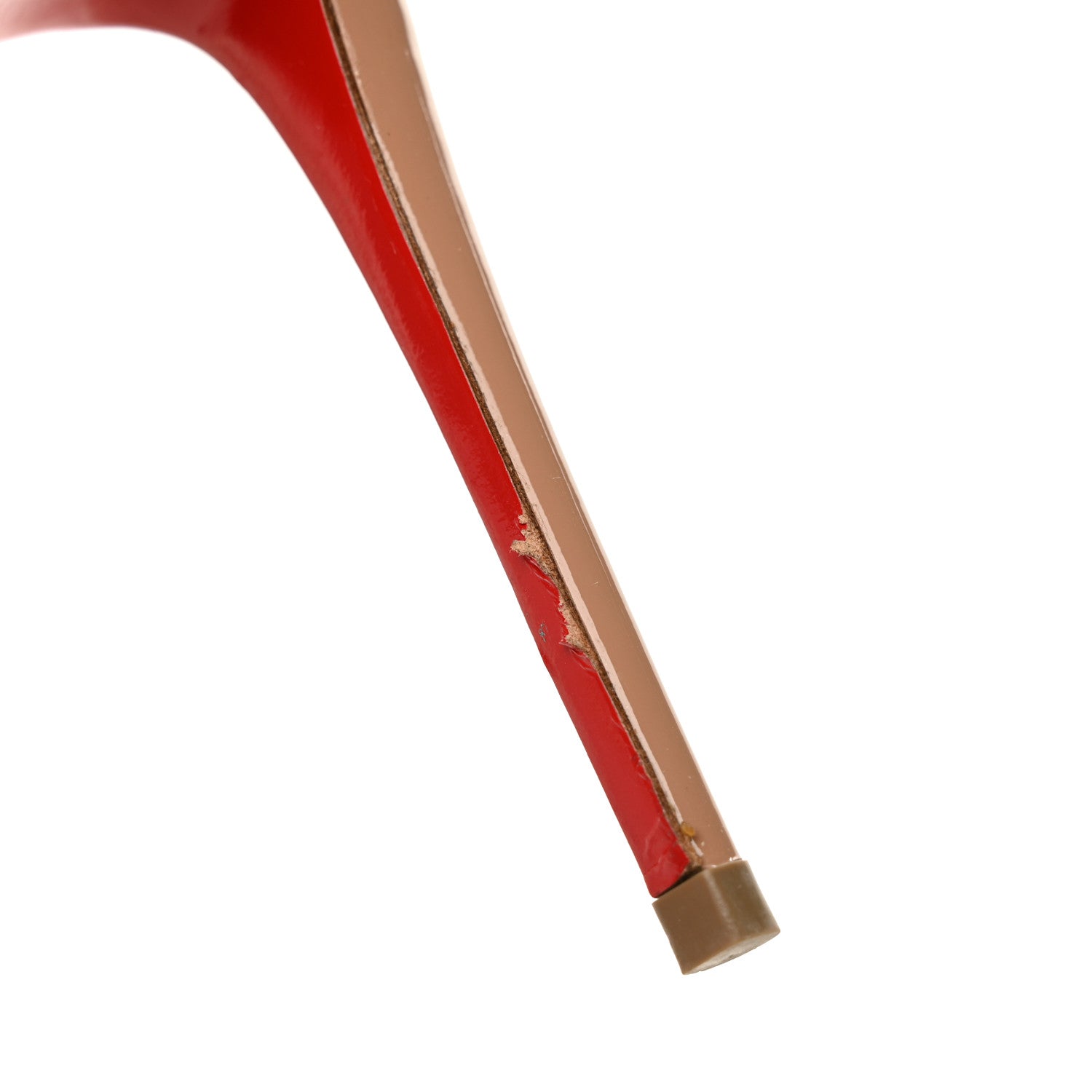 Christian Louboutin Patent Pigalle Follies 100 Pumps 36.5 Nude 9 of 9