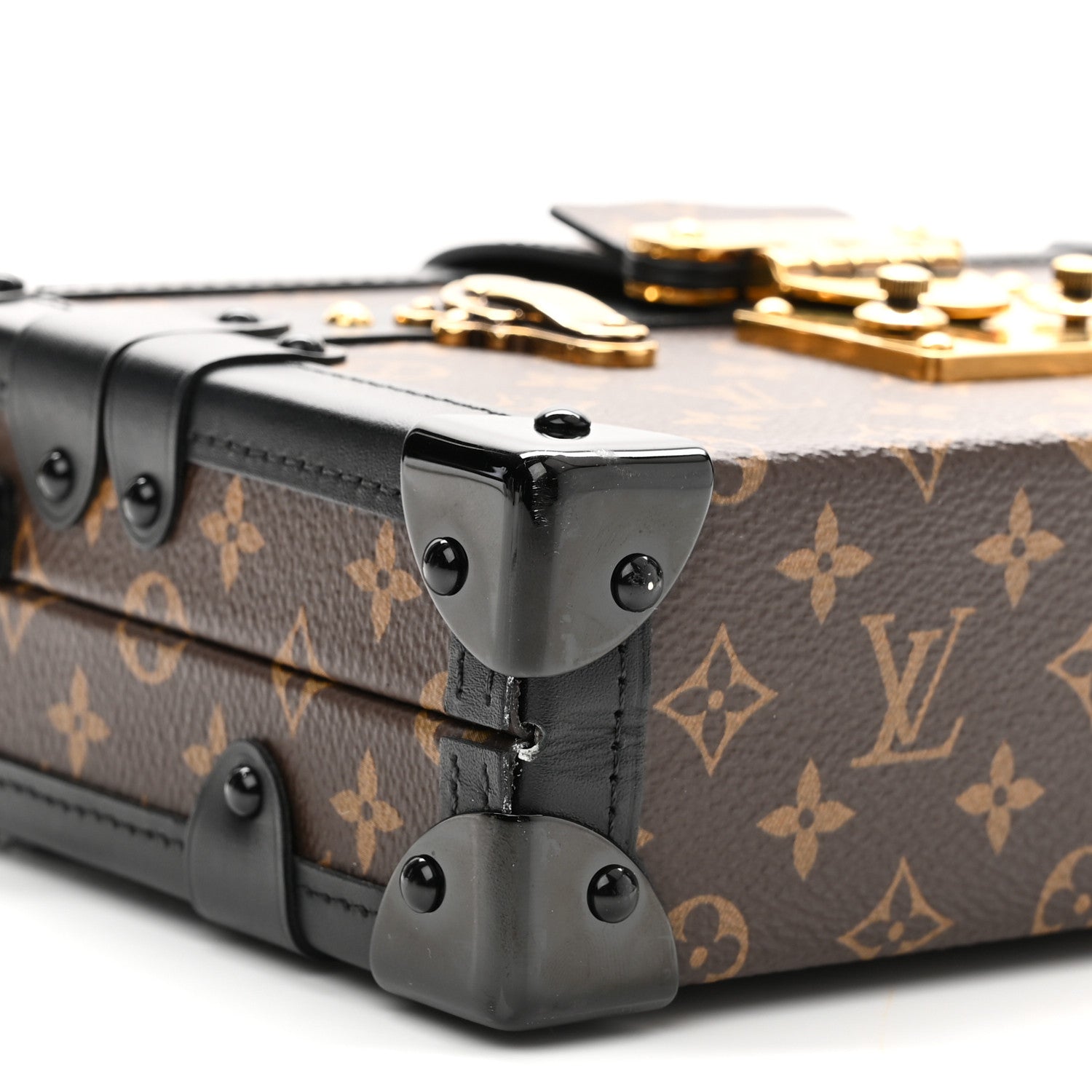 Louis Vuitton Monogram Petite Malle Black 8 of 10