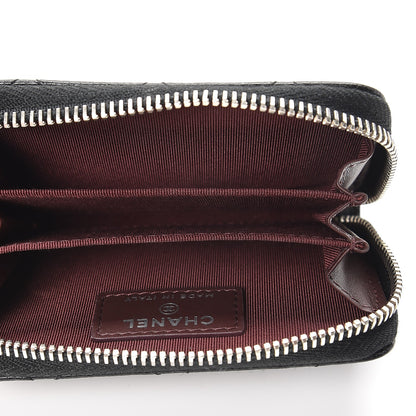 Chanel Caviar Quilted Zip Coin Purse Black 5 of 8