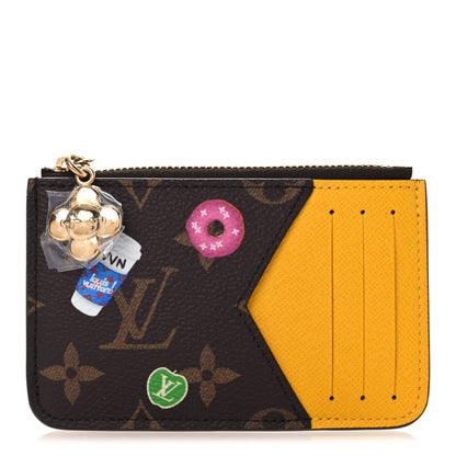 Louis Vuitton Monogram 57th Street NYC Zipped Romy Card Holder Yellow Cab 1 of 8