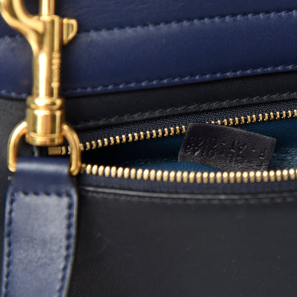 Celine Smooth Calfskin Medium Tri-Color Trapeze Cobalt 12 of 13