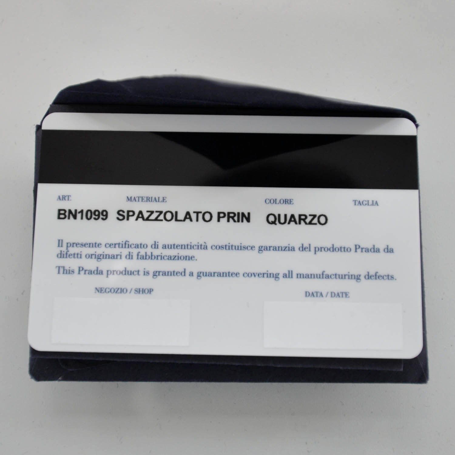 Prada Spazzolato Logo Print Framed Bag Quarzo 9 of 9