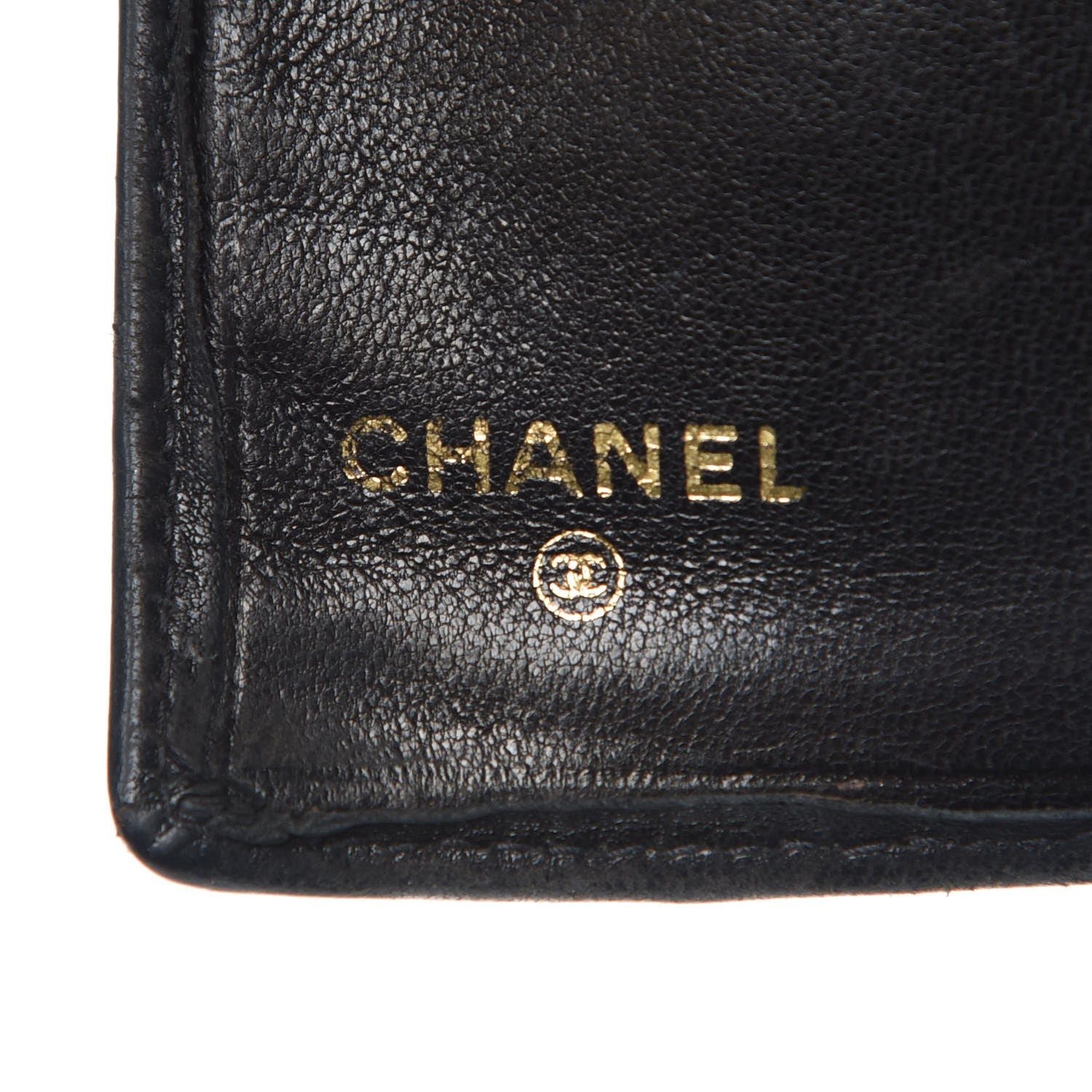Chanel Lambskin Diamond Stitched French Wallet Black 7 of 22