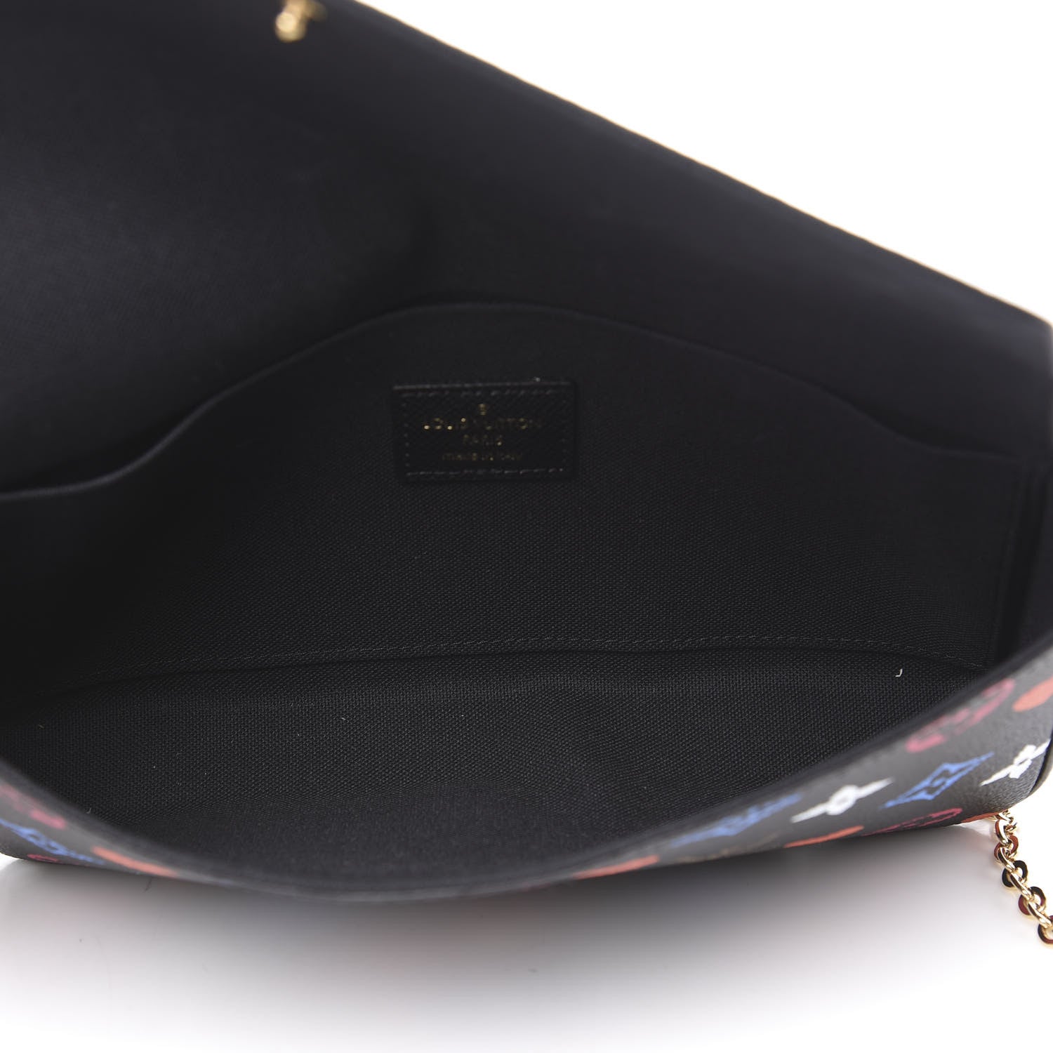 Louis Vuitton Game On Felicie Chain Wallet Black 5 of 11