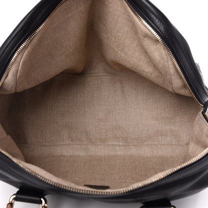 Gucci Calfskin Bamboo Boston Black 5 of 11