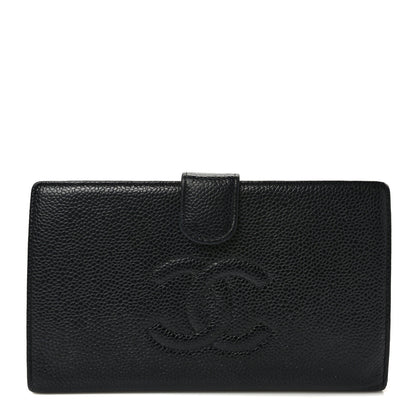 Chanel Caviar Timeless CC French Wallet Black 1 of 10