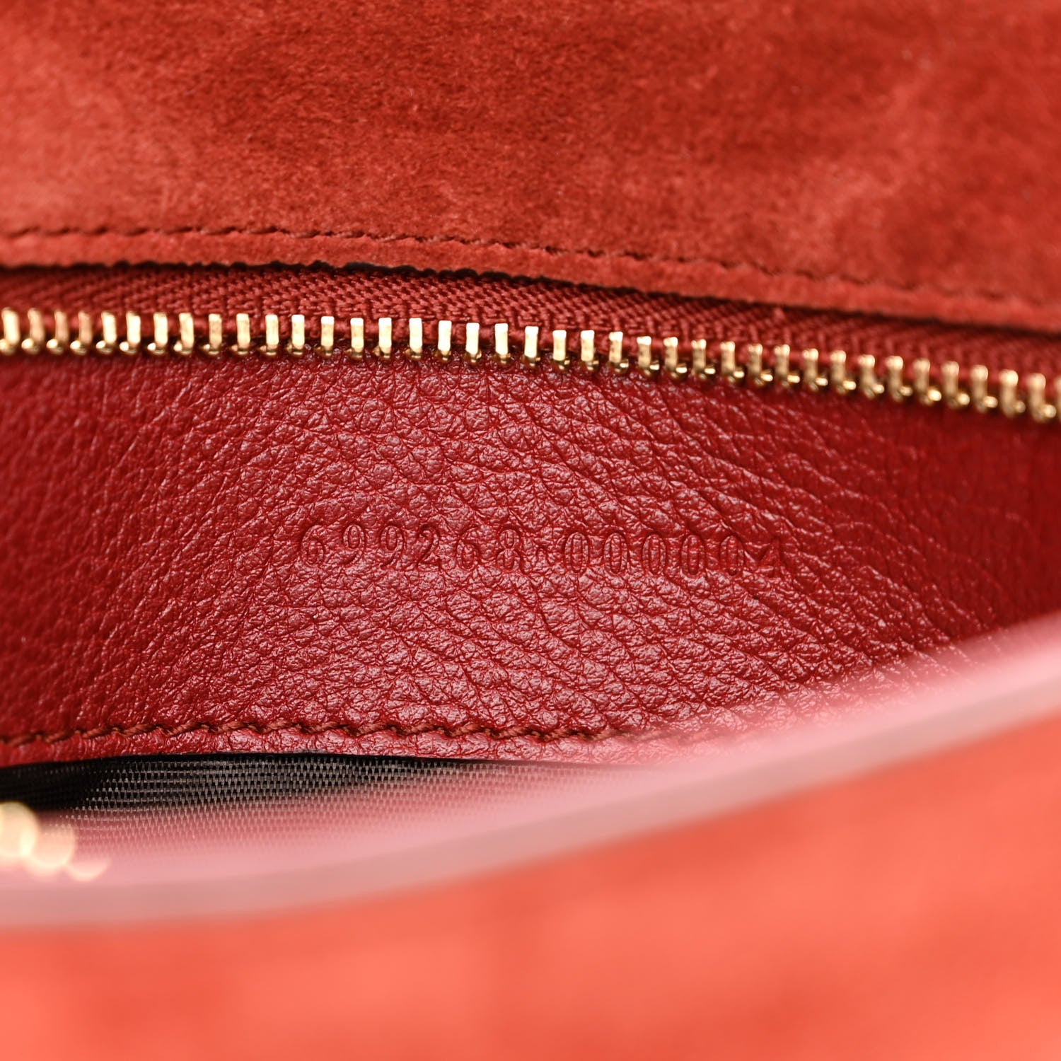 Gucci Suede Talco Roxy Calfskin Blondie Chain Shoulder Flap Bag Blondie Red 7 of 10
