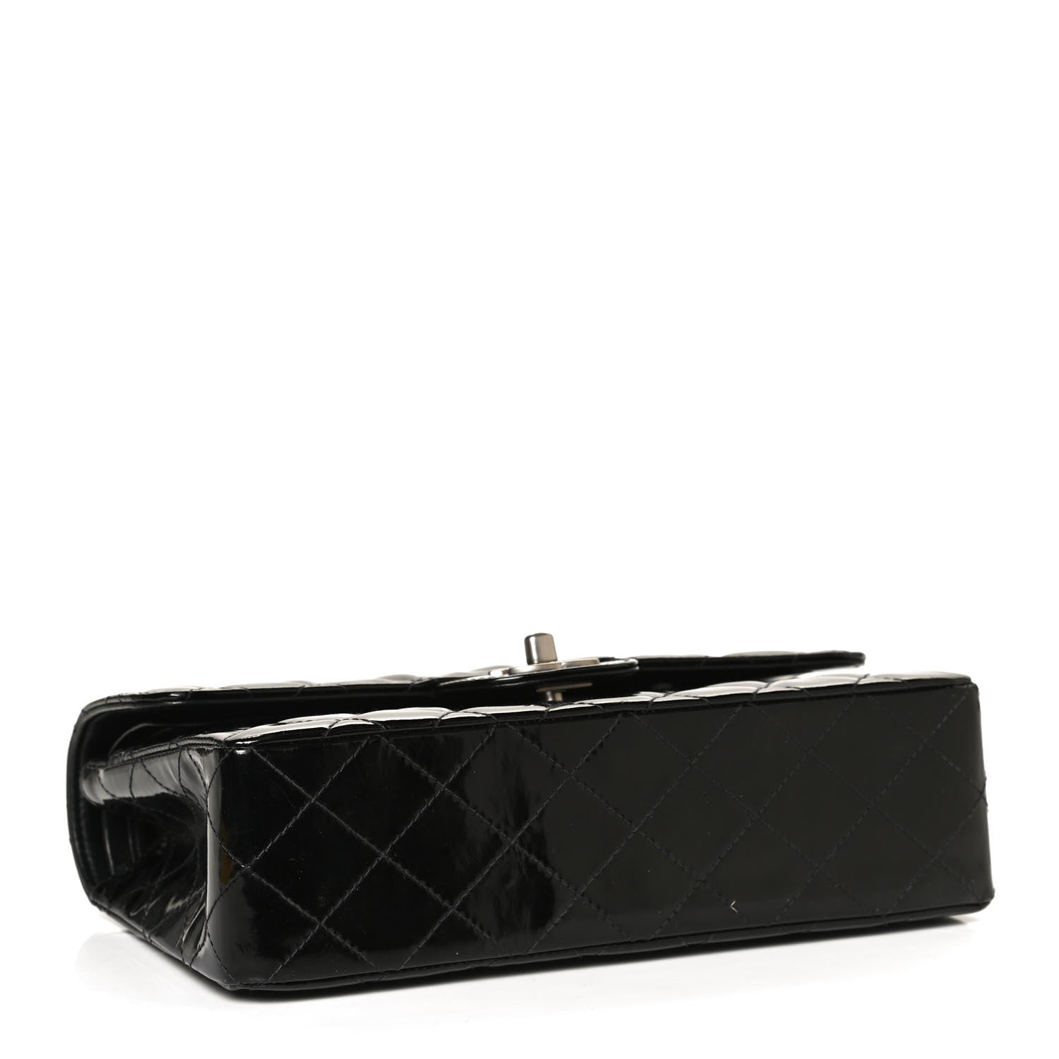 Chanel Patent Quilted Small Double Flap Black 4 of 13